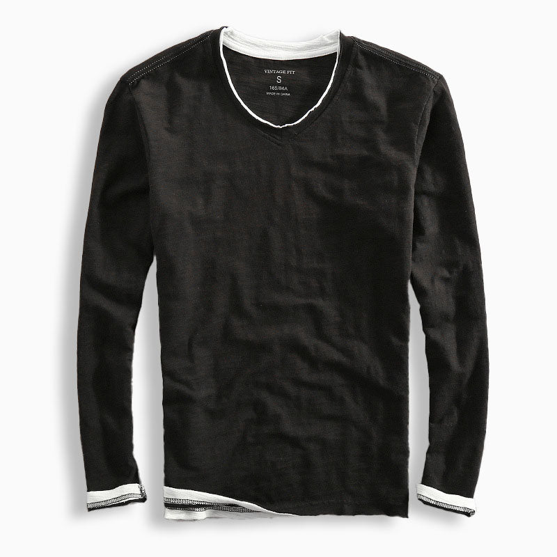 ZEN | COTTON V- NECK SPRING SHIRT